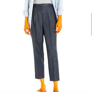 Theory flannel “Treeca” pleated sleek pants